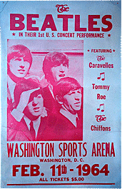 Beatles at Washington Sports Arena Bootleg poster